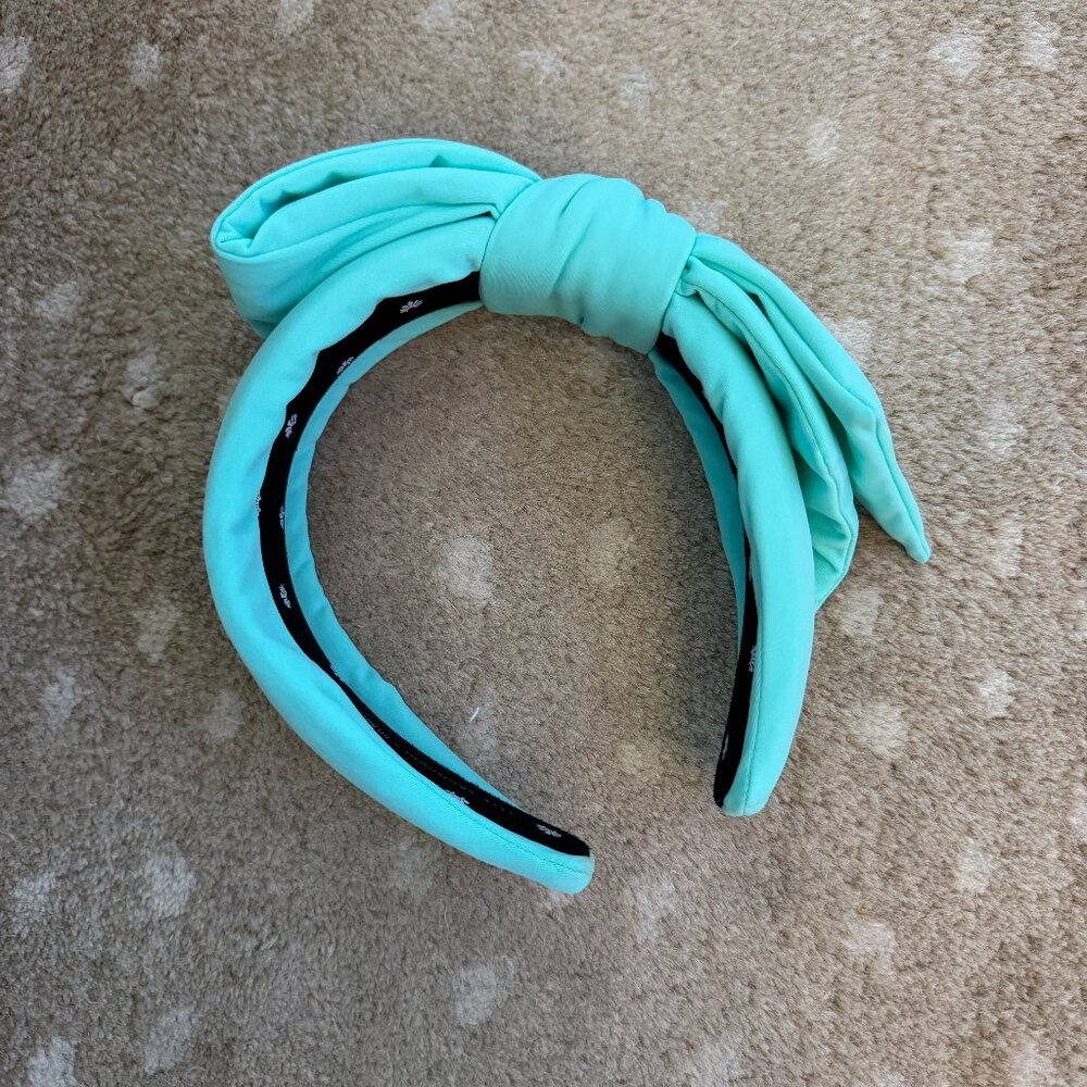 Lele Sadoughi Bow Headband Turquoise x Atlantic Pacific